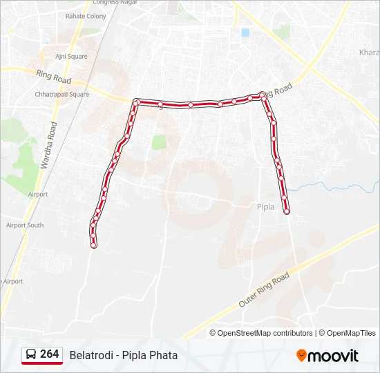 264 Bus Line Map