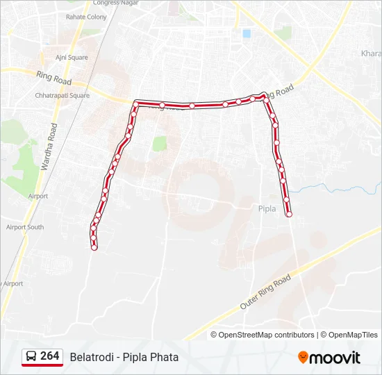 264 Bus Line Map