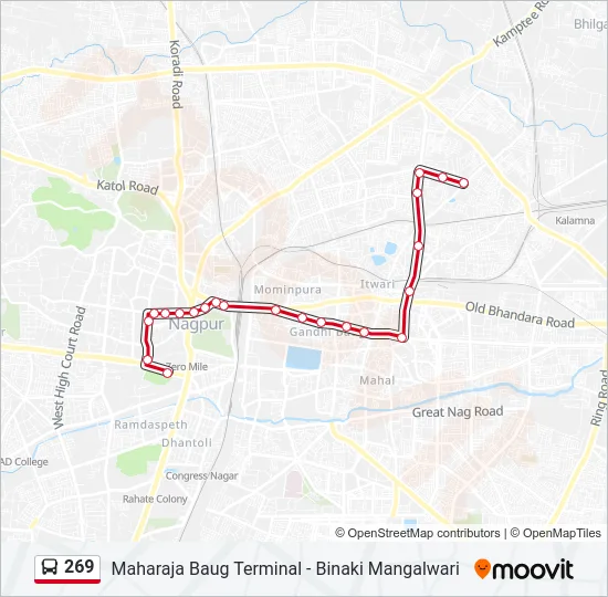 269 Bus Line Map