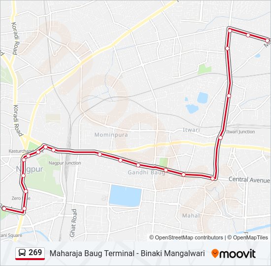 269 bus Line Map