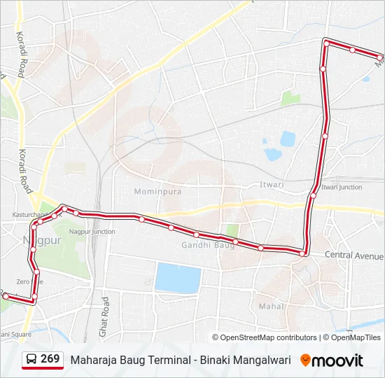 269 Bus Line Map