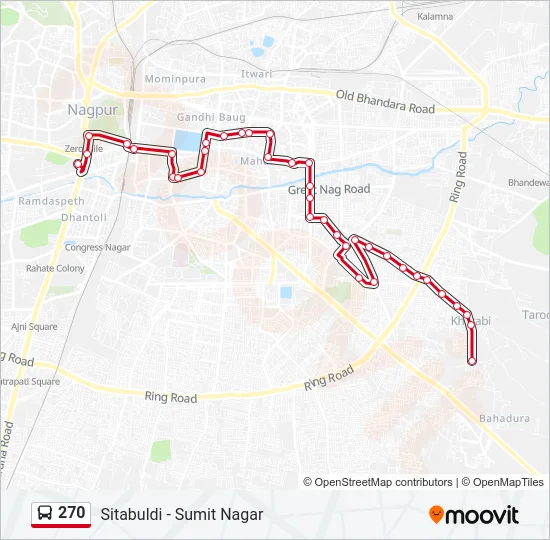 270 Bus Line Map
