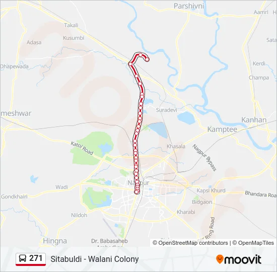 271 Bus Line Map