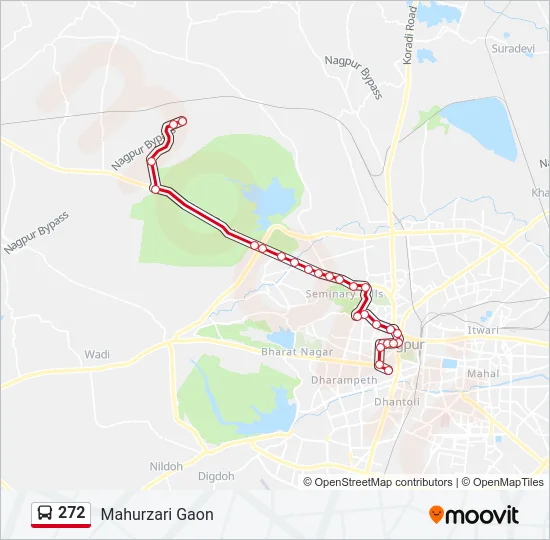 272 Bus Line Map