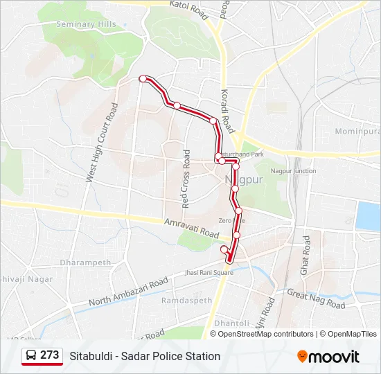 273 Bus Line Map