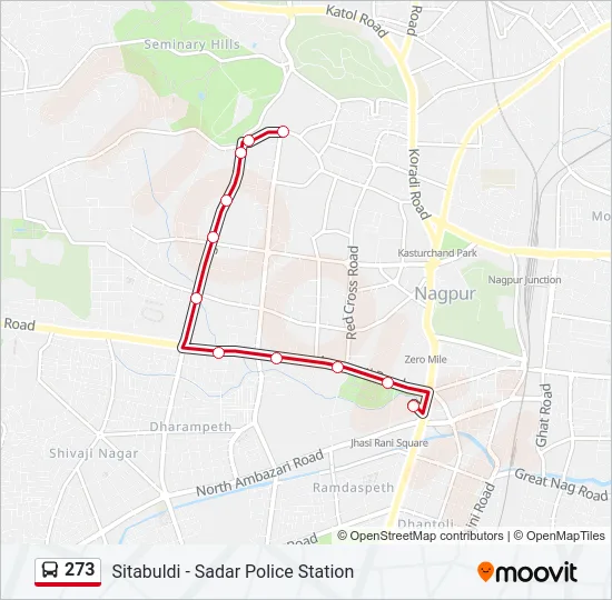 273 Bus Line Map