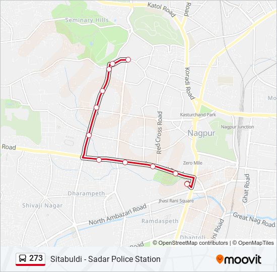 273 bus Line Map