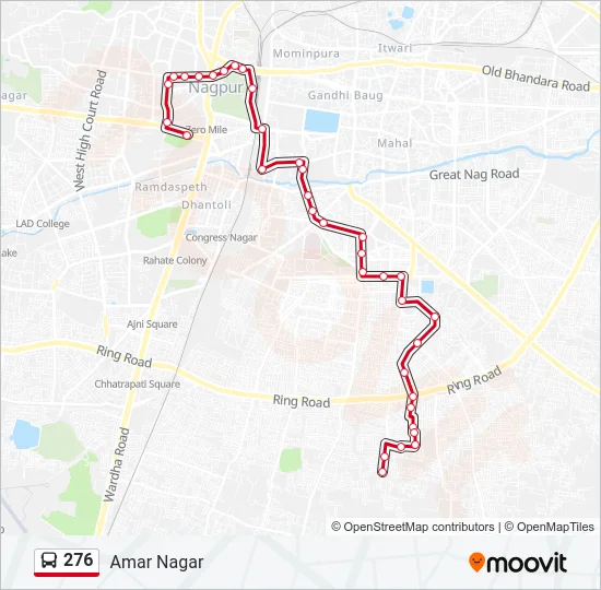 276 Bus Line Map