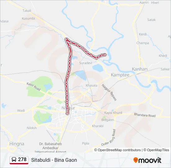 278 Bus Line Map