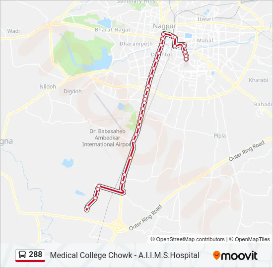 288 Bus Line Map