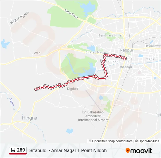 289 Bus Line Map