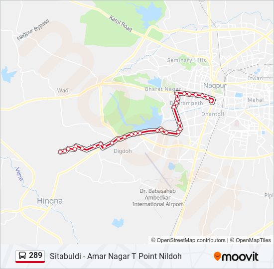 289 bus Line Map