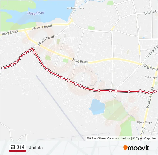 314 Bus Line Map