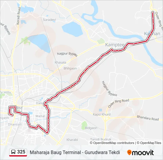 325 Bus Line Map