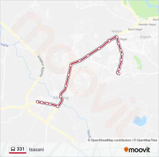 331 Bus Line Map