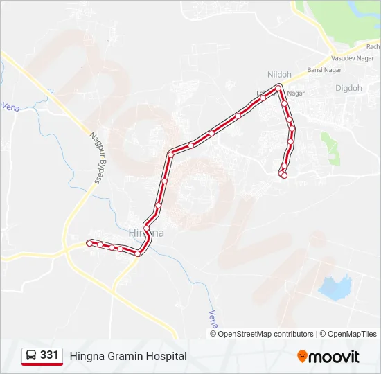 331 Bus Line Map