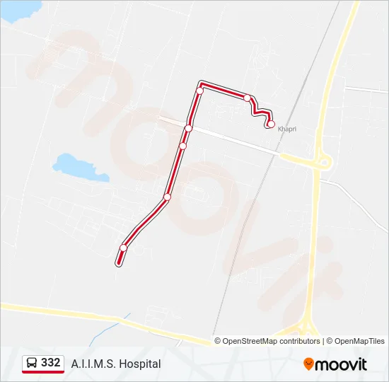 332 Bus Line Map