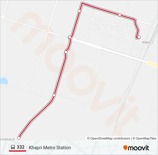 332 Bus Line Map