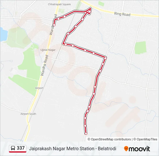 337 Bus Line Map