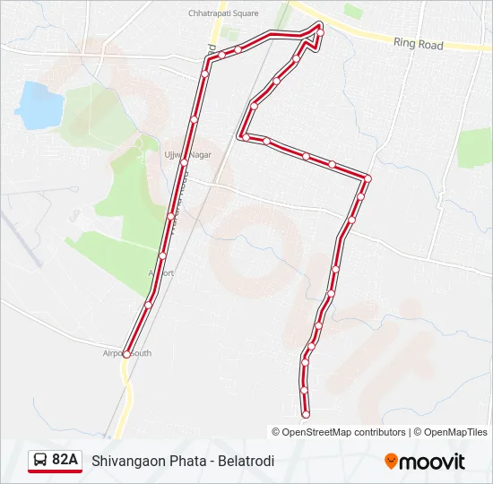 82A Bus Line Map