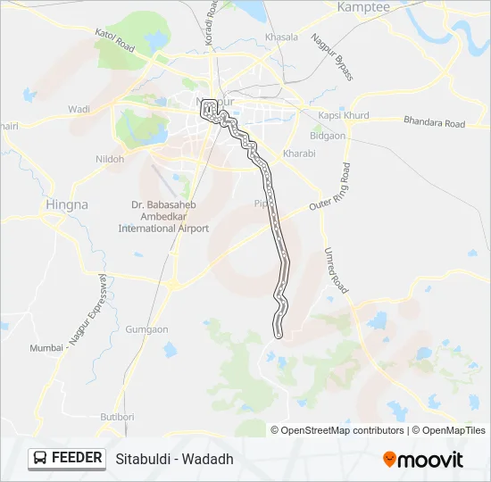 FEEDER Bus Line Map