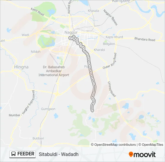 FEEDER Bus Line Map