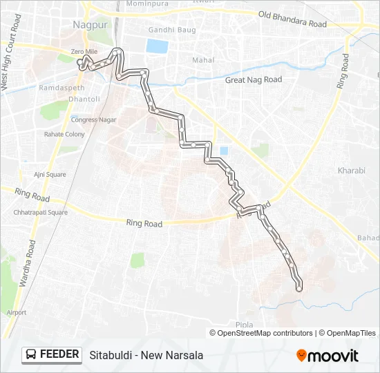 FEEDER Bus Line Map