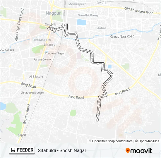FEEDER Bus Line Map