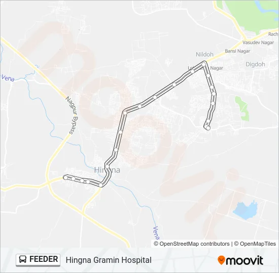 FEEDER Bus Line Map