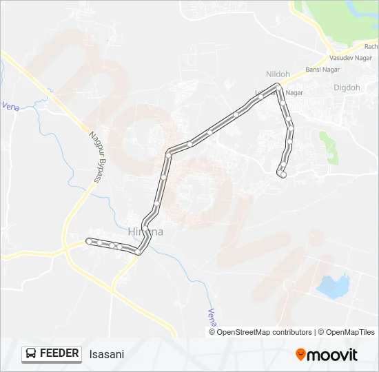 FEEDER Bus Line Map