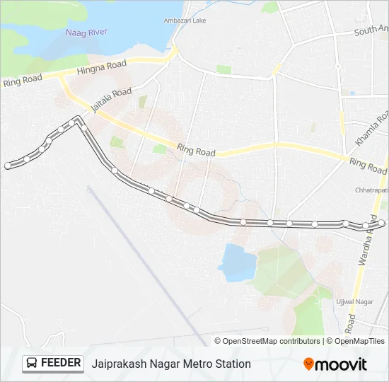 FEEDER Bus Line Map