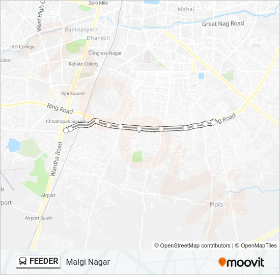FEEDER Bus Line Map
