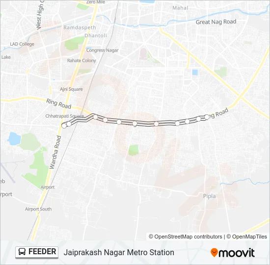 FEEDER Bus Line Map