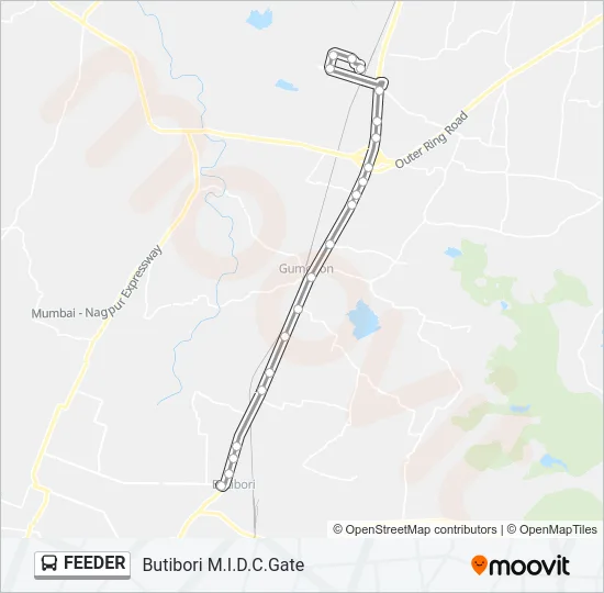 FEEDER Bus Line Map