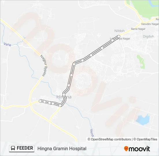 FEEDER Bus Line Map