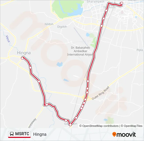 MSRTC Bus Line Map