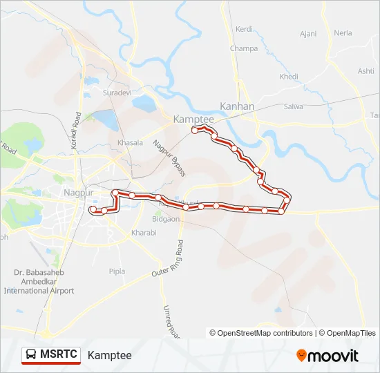 MSRTC Bus Line Map