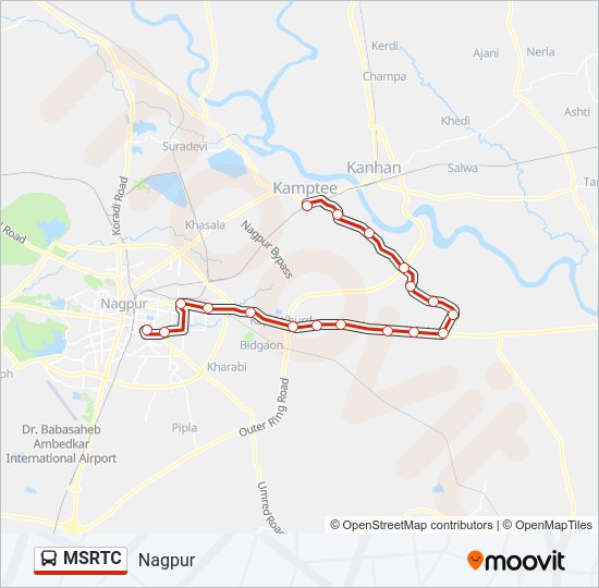 MSRTC Bus Line Map