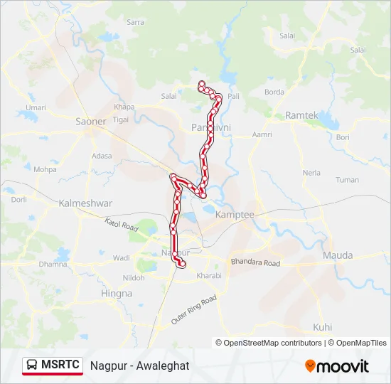 MSRTC Bus Line Map