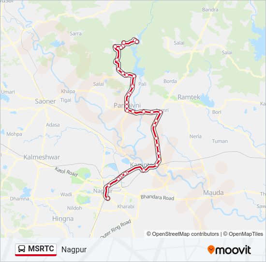 MSRTC Bus Line Map