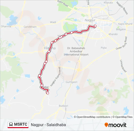 MSRTC Bus Line Map
