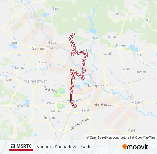 MSRTC Bus Line Map