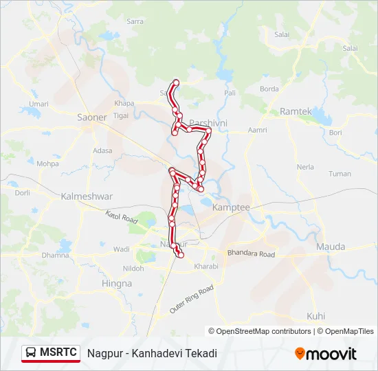 MSRTC Bus Line Map