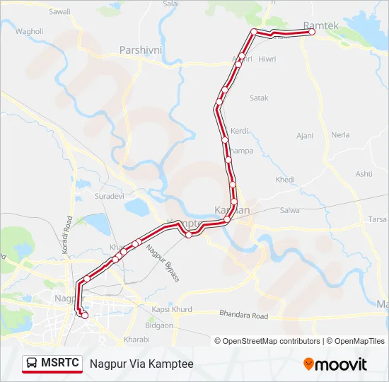 MSRTC Bus Line Map