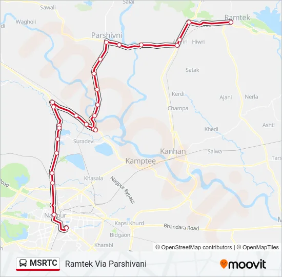 MSRTC Bus Line Map