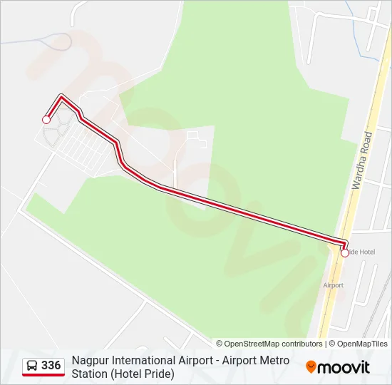 336 Bus Line Map