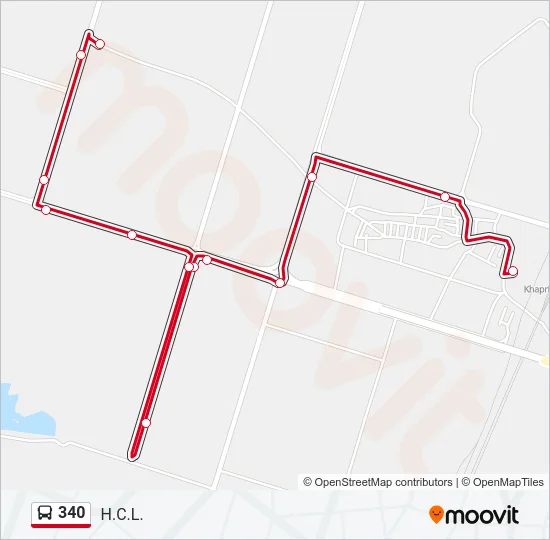 340 Bus Line Map