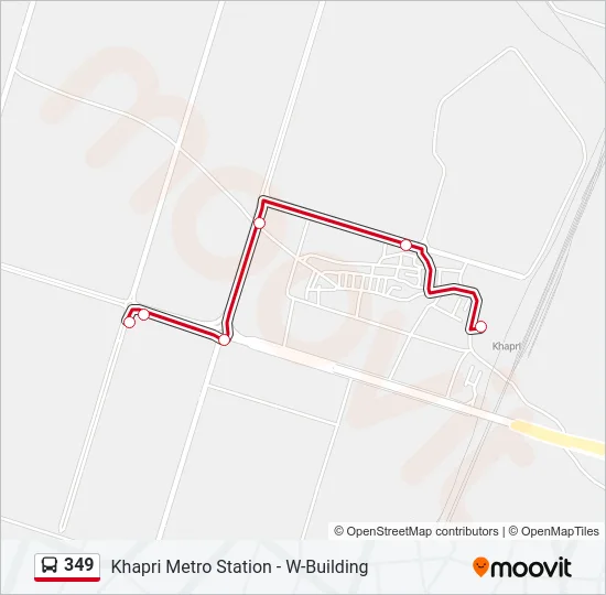 349 Bus Line Map