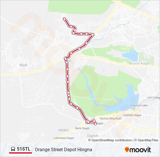 51STL bus Line Map