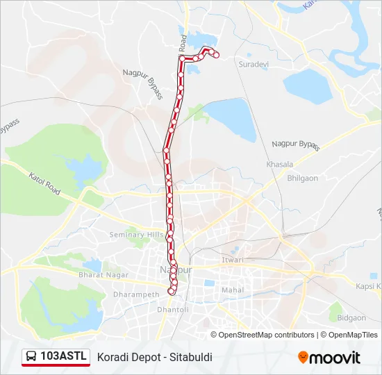 103ASTL Bus Line Map